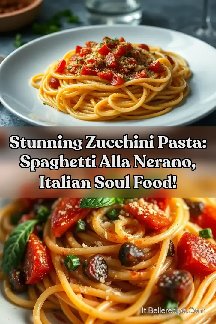 Stunning Zucchini Pasta: Spaghetti alla Nerano Italian Soul Food!