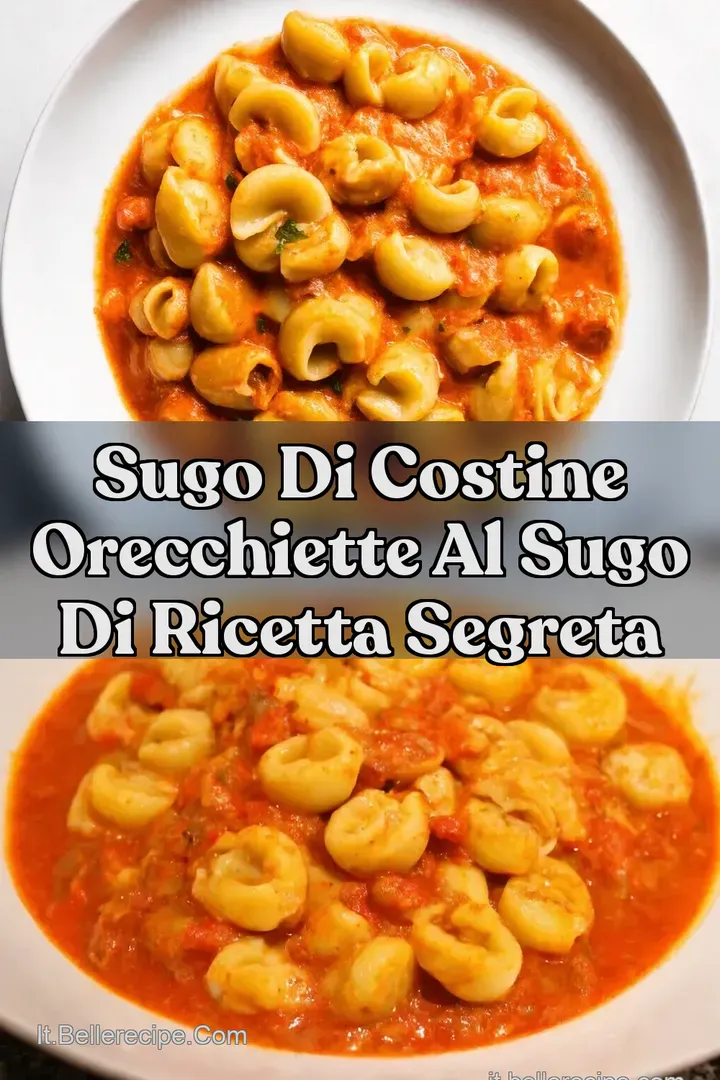 Sugo di Costine Orecchiette al Sugo di Ricetta Segreta