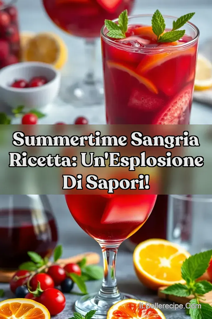 Summertime Sangria Ricetta: Un Esplosione di Sapori!