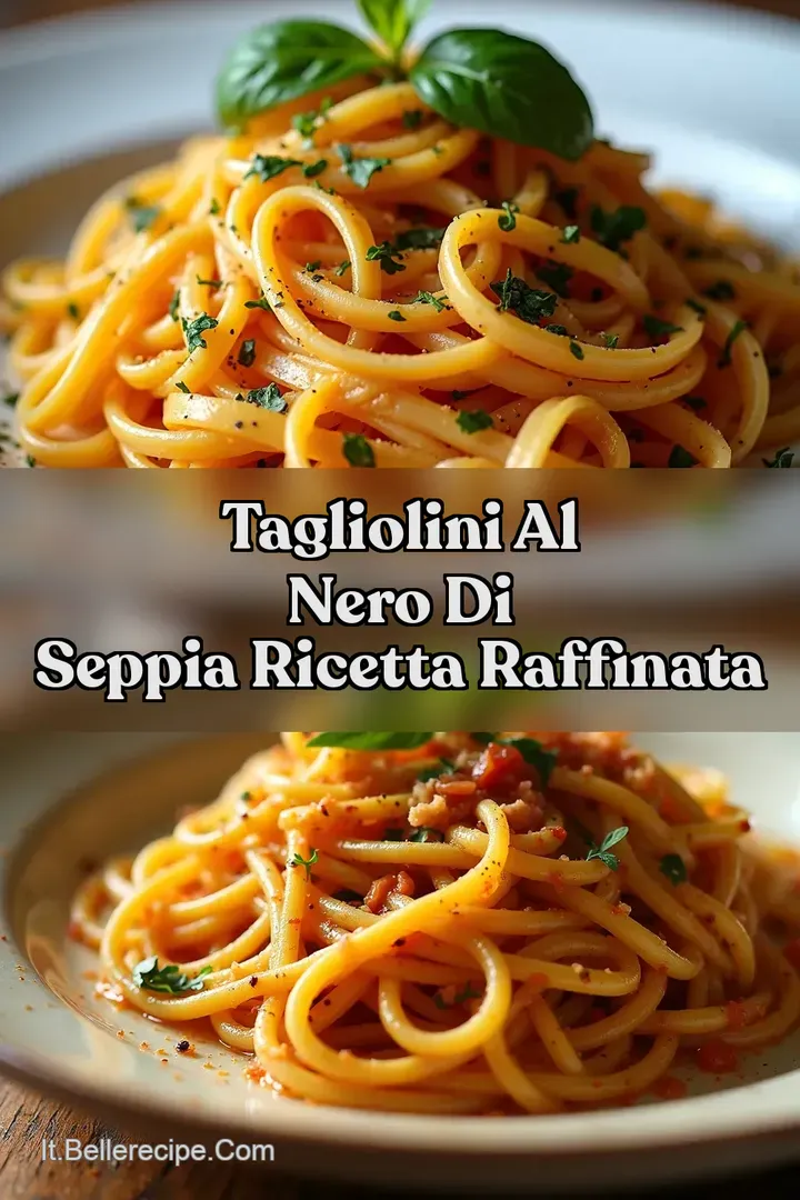 Tagliolini al Nero di Seppia Ricetta Raffinata