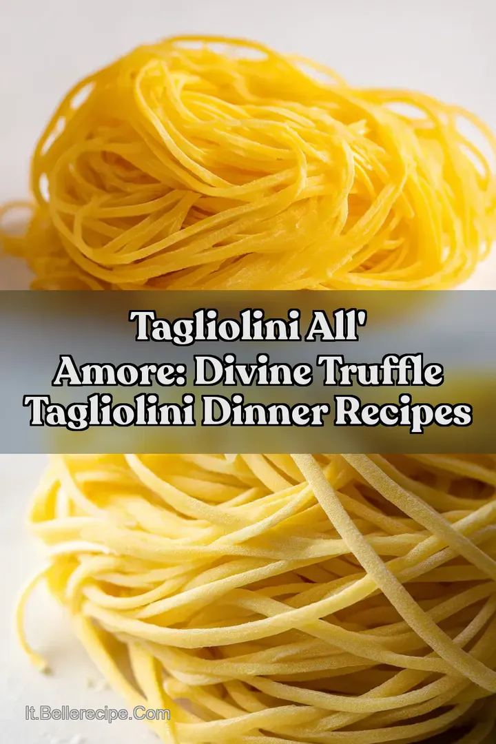 Tagliolini All Amore: Divine Truffle Tagliolini Dinner Recipes