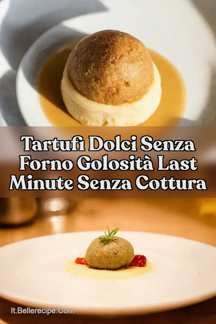 Tartufi dolci senza forno Golosit&agrave; Last Minute Senza Cottura