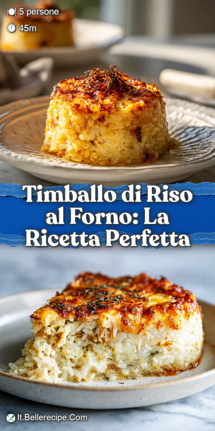 Close-up of timballo: glistening rice, melted cheese, and savory meat sauce create an irresistibly appetizing bite.