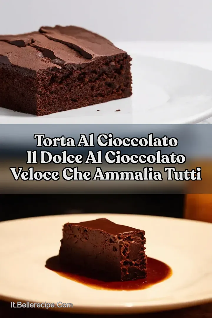 Torta al Cioccolato Il Dolce al Cioccolato Veloce che Ammalia Tutti