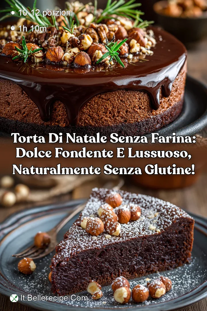 Torta di Natale senza Farina: Dolce Fondente e Lussuoso naturalmente senza glutine!