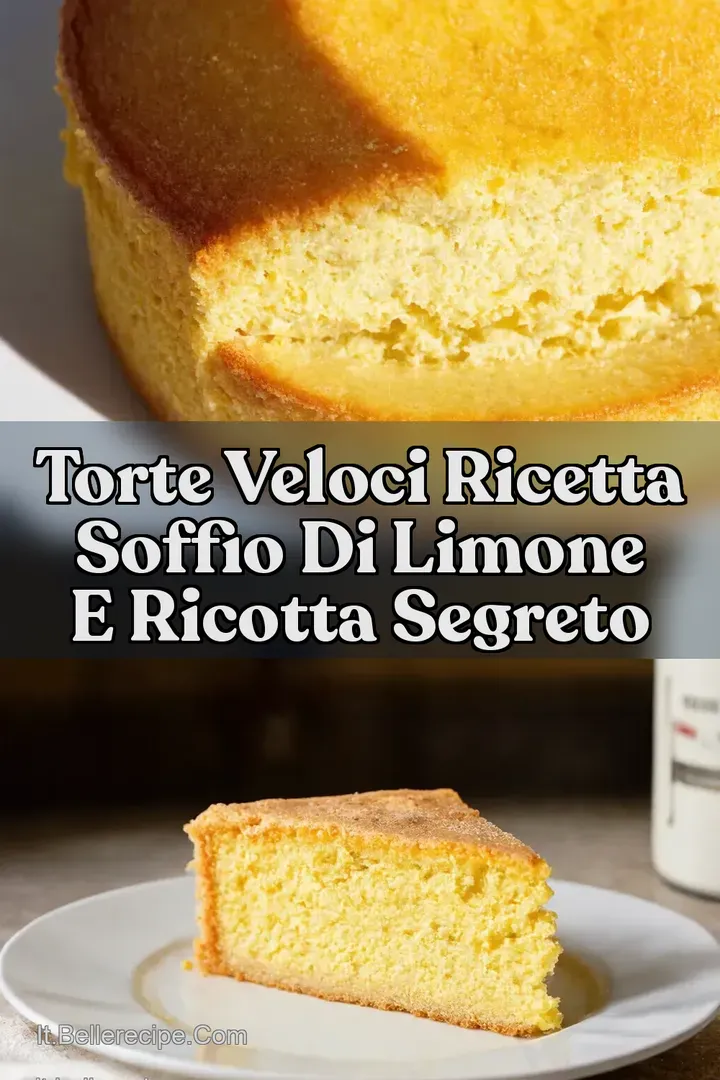 Torte Veloci Ricetta Soffio di Limone e Ricotta Segreto