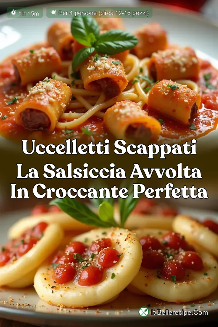 Uccelletti Scappati La Salsiccia Avvolta in Croccante Perfetta