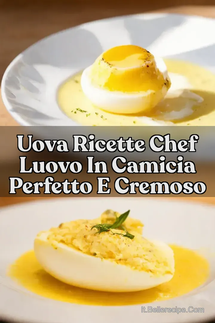 Uova Ricette Chef LUovo in Camicia Perfetto e Cremoso