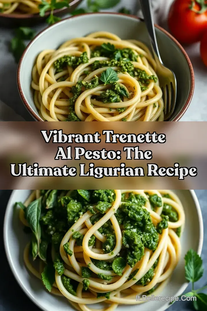 Vibrant Trenette al Pesto: The Ultimate Ligurian Recipe