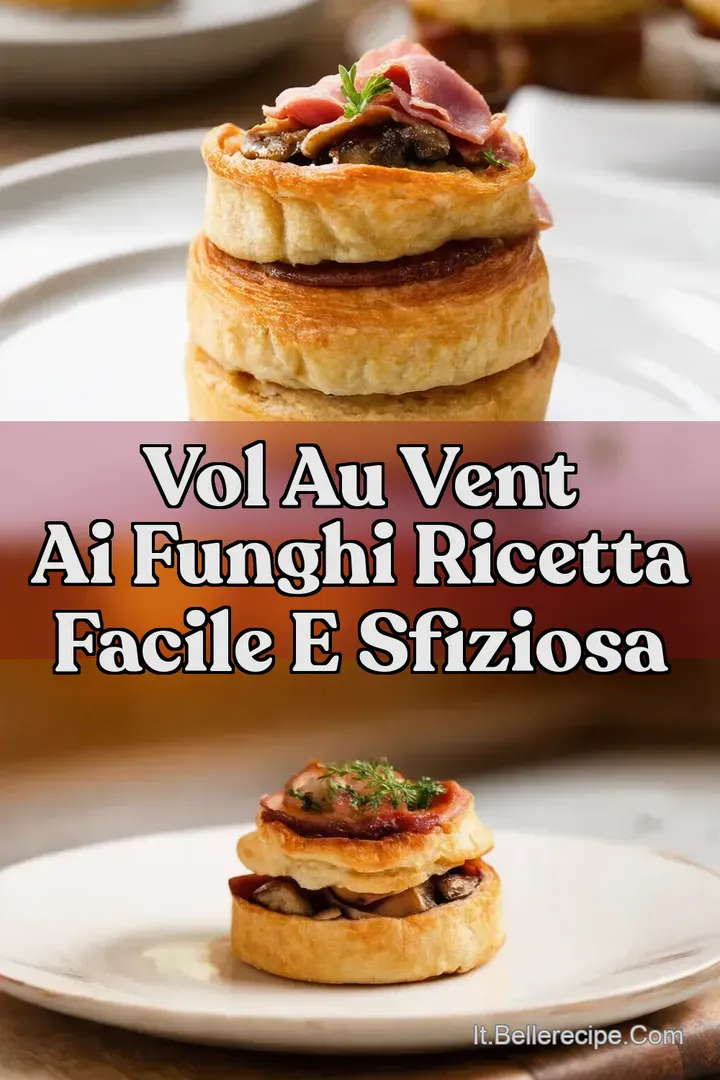 Vol au Vent ai Funghi Ricetta Facile e Sfiziosa