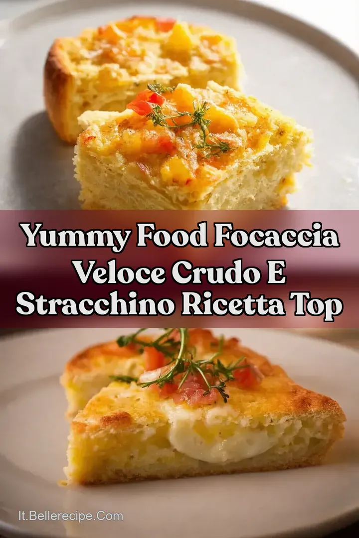 Yummy Food Focaccia Veloce Crudo e Stracchino Ricetta Top