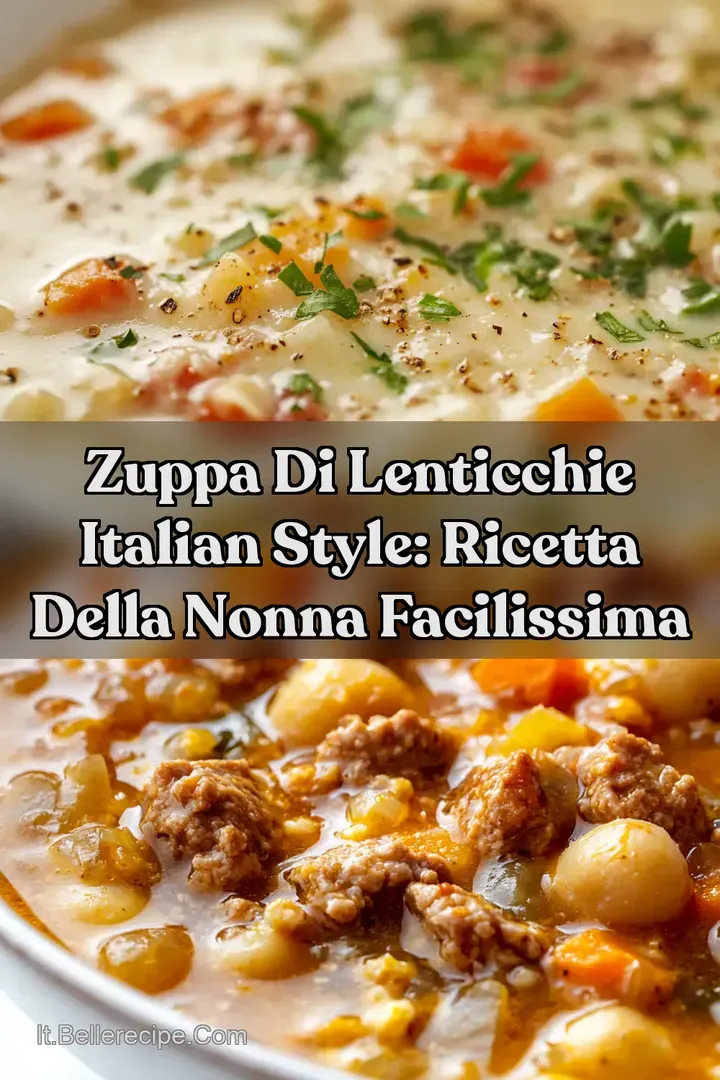 Zuppa di Lenticchie Italian Style: Ricetta della Nonna Facilissima
