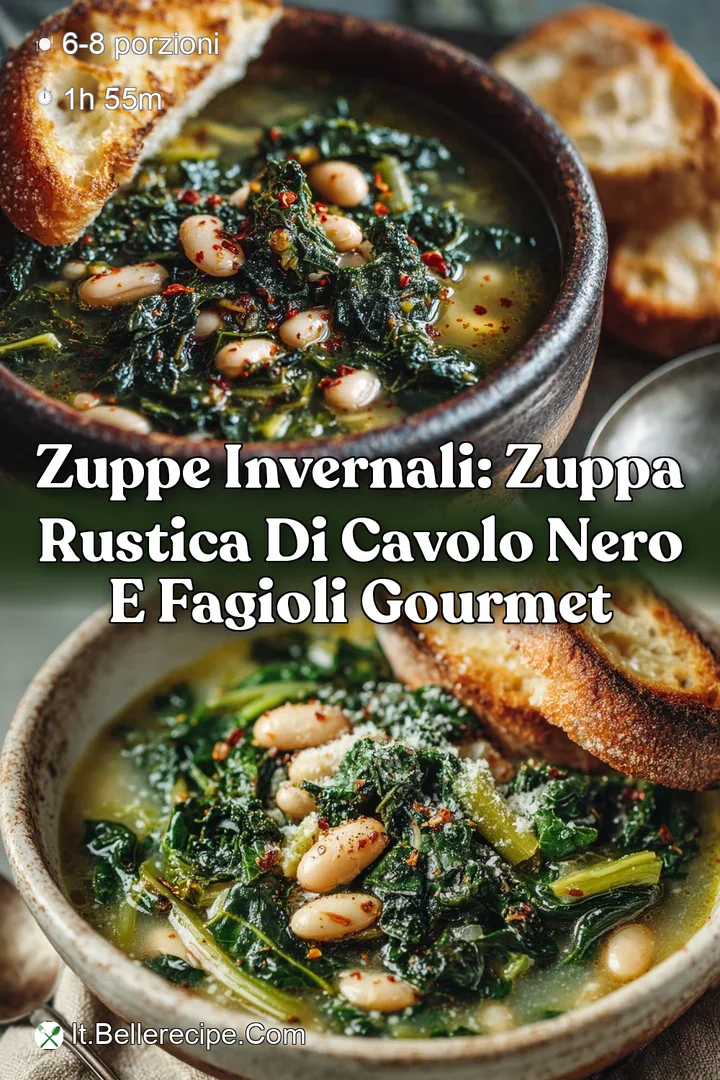 Zuppe Invernali: Zuppa Rustica di Cavolo Nero e Fagioli Gourmet