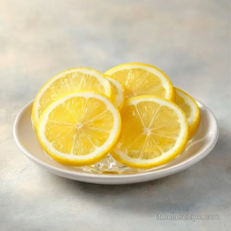 Caraffa di vetro con acqua fresca, fette di limone succose e zenzero fresco, illuminata da una luce naturale e morbida.