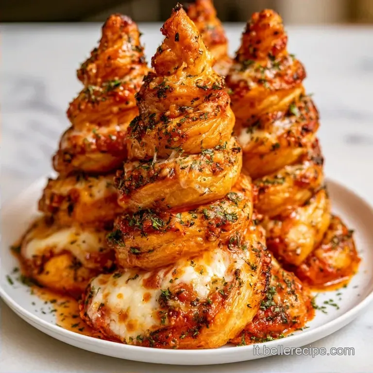 Alberelli di Pasta Sfoglia con Mozzarella