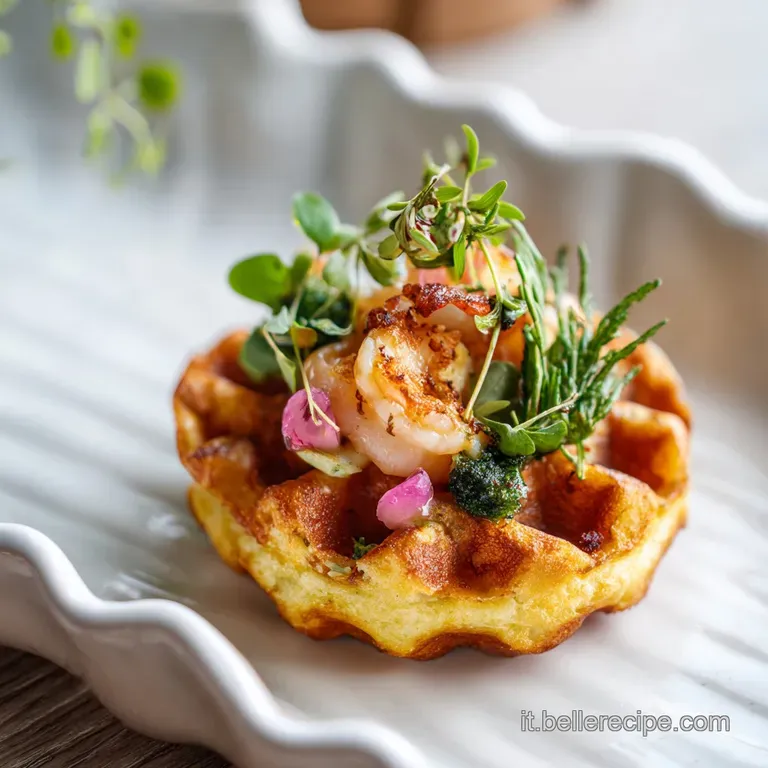 Antipasto di Waffle Salati: Croccanti e Cremosi