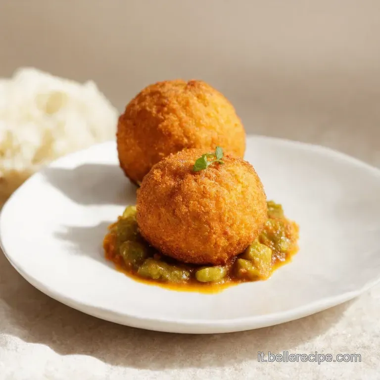 Arancini Ripieni di Rag&ugrave; Bianco e Pistacchio