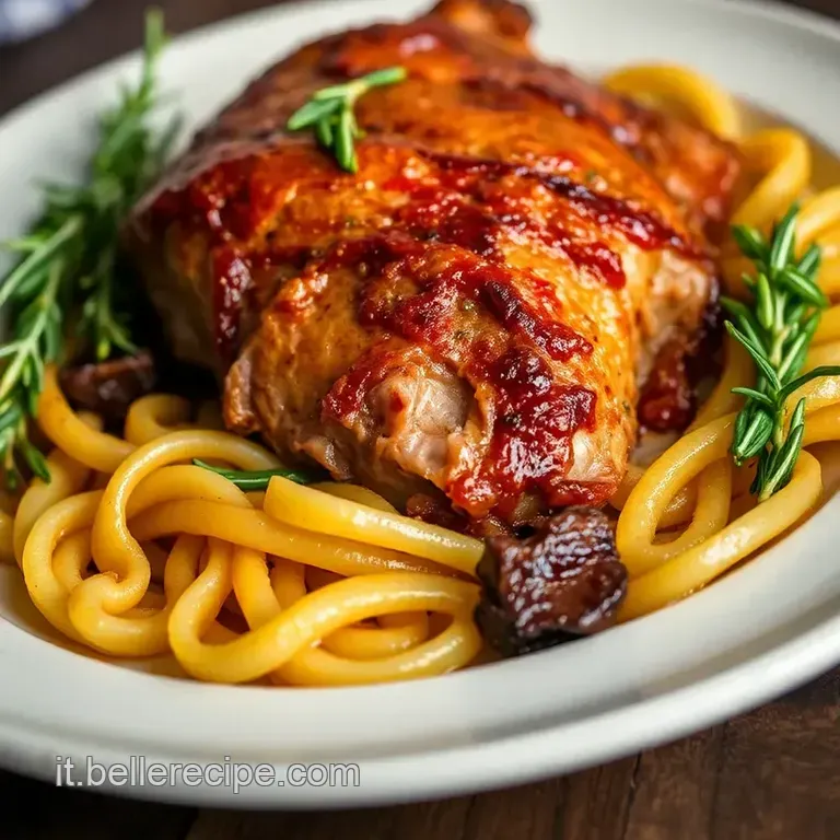 Arrosto Di Maiale in Padella Con Salsa Al Vino Rosso presentation