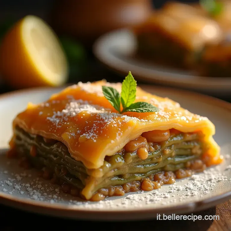 Baklava Classico La Sinfonia Croccante Di Noci E Sciroppo Al Profumo Di Limone presentation