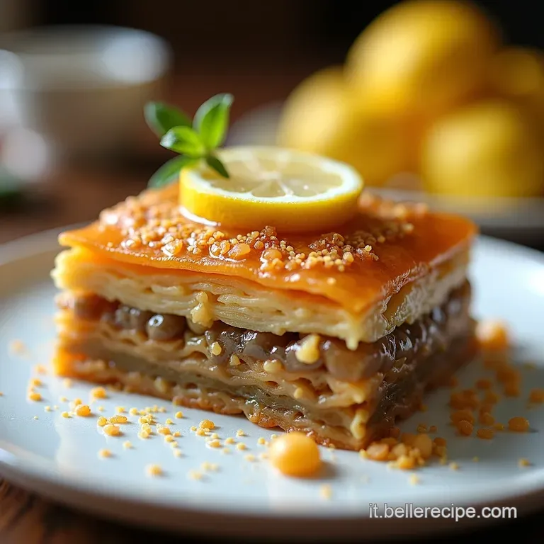 Baklava Classico La Sinfonia Croccante di Noci e Sciroppo al Profumo di Limone