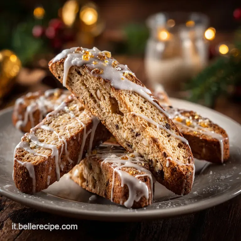 Biscotti Festivi Friabili: I Tesori Speziati Del Natale Con Glassa Al Limone presentation