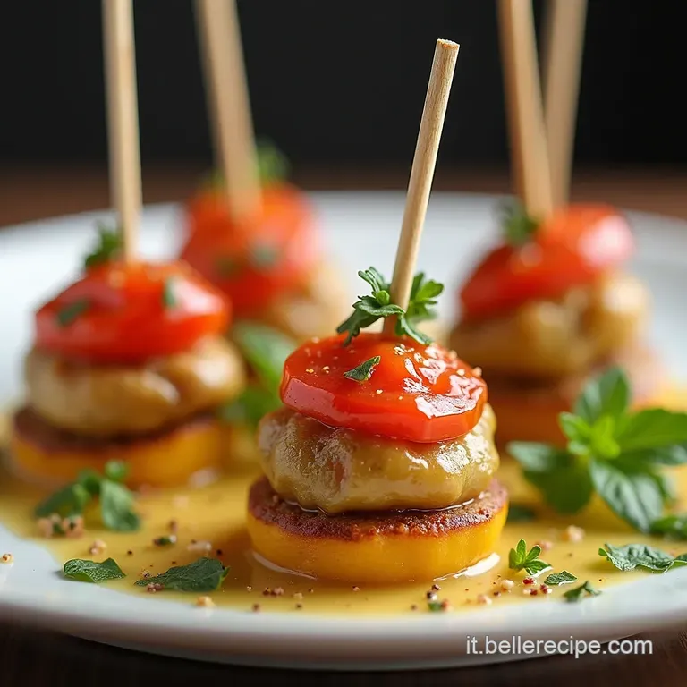 Lollipop Eleganti Bocconcini di Bresaola Caprino Aromatizzato e Nocciole Tostate