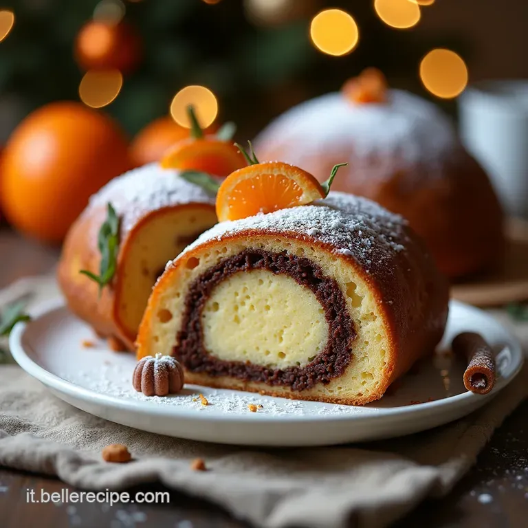 Il Buon Appetito Invernale B&ucirc;che de No&euml;l al Cioccolato Fondente Arancia Candita e Cuore Segreto di Panettone