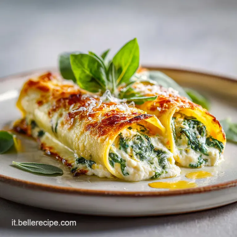 Cannelloni Ricotta e Spinaci al Forno