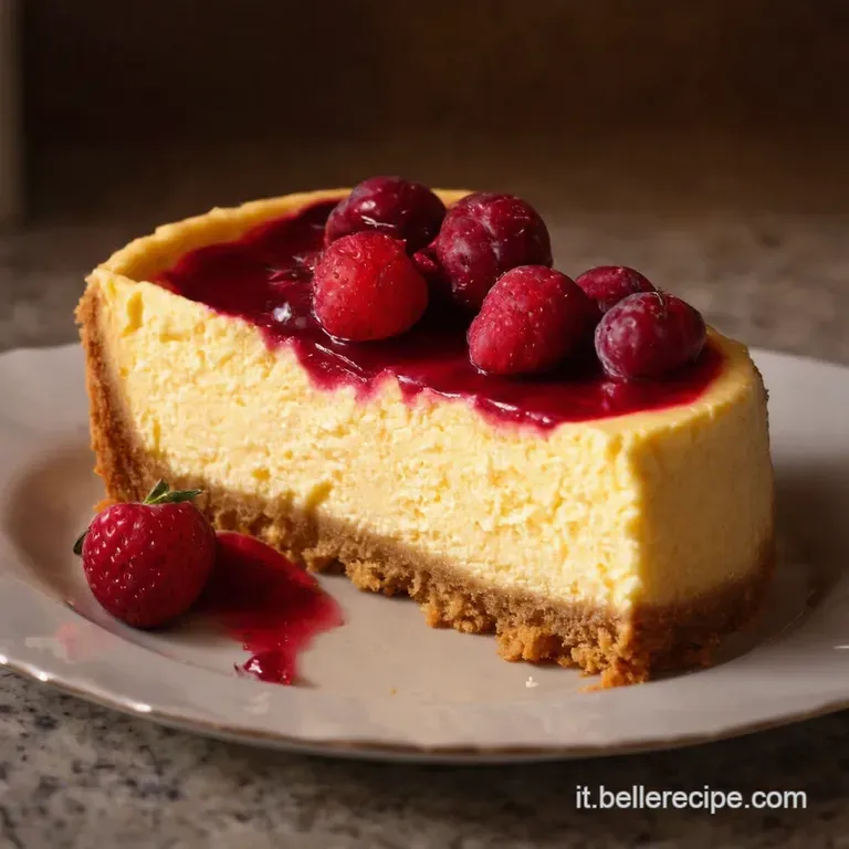 Cheesecake Alle Prugne Senza Cottura presentation