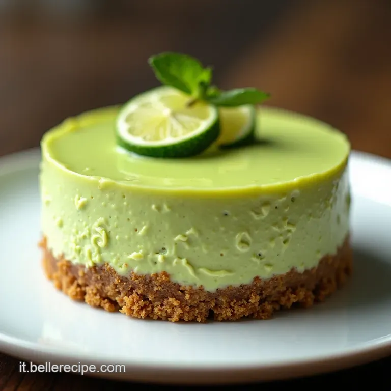 La Perla Verde Cheesecake Cremosa allAvocado e Lime Senza Cottura