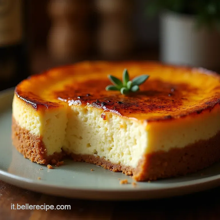 La Vera Burnt Basque Cheesecake Dolcezza Bruciata Dalla Spagna Al Tuo Tavolo presentation