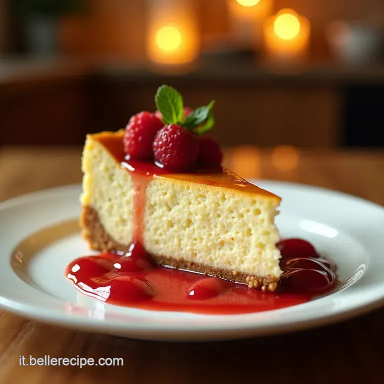 Cheesecake Paradisiaca Al Cocco presentation