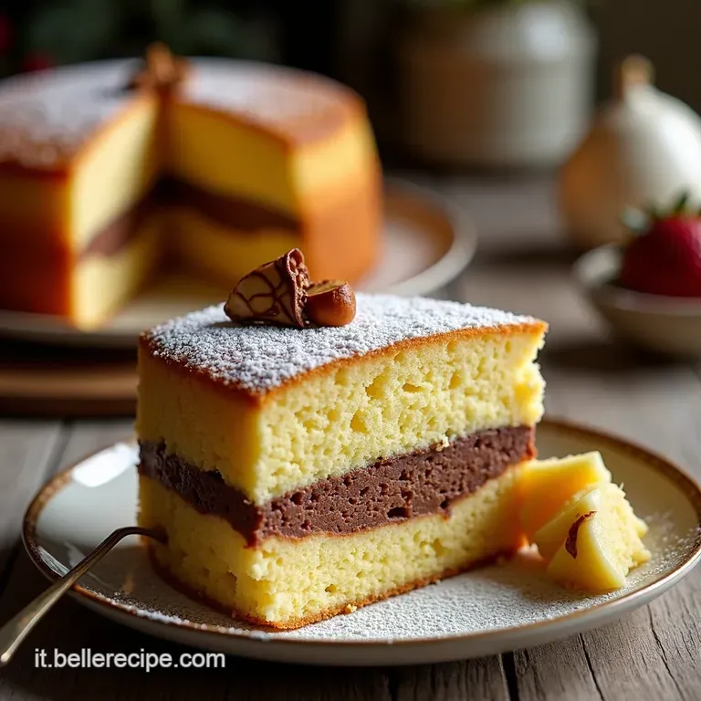 Chiffon Cake Pere E Cioccolato Soffice Paradiso presentation