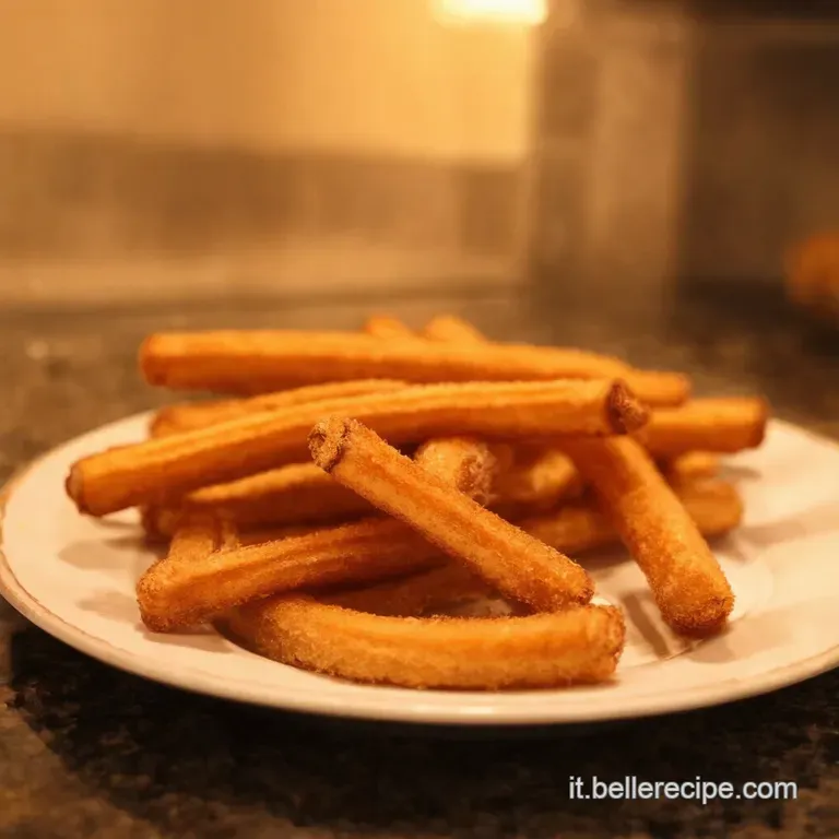 Churros Croccantissimi Con Salsa Al Cioccolato Come in Spagna presentation