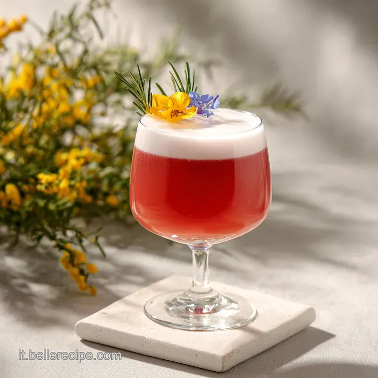 Elegant Rossini cocktail served in a flute, garnished with a ripe strawberry; a bubbly and celebratory drink.