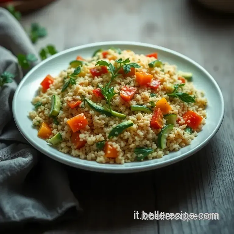 Couscous Arcobaleno Con Verdure E Ceci Al Bimby presentation