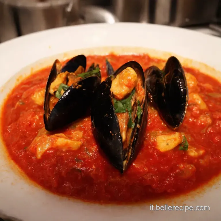 Cozze Alla Marinara presentation