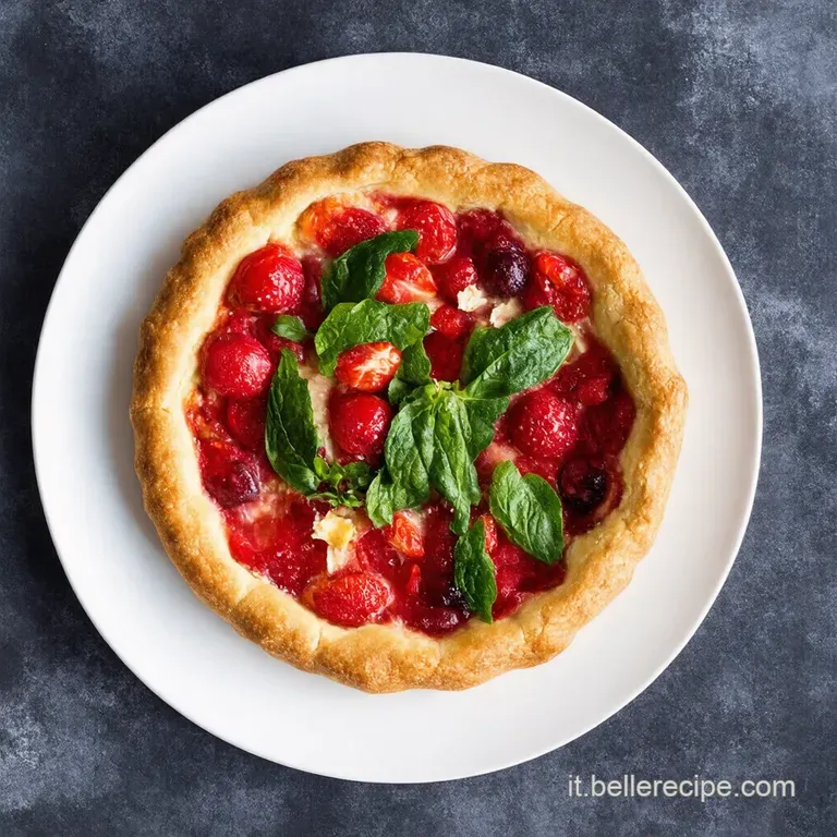 Crostata Salata con Roselline di Prosciutto Crudo