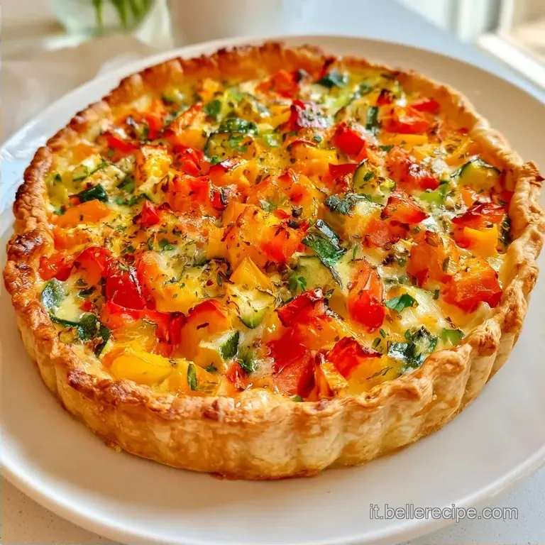 Crostata Salata alle Verdure con Ricotta