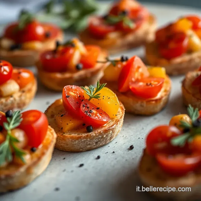 Crostini Estivi Tricolore: Un esplosione Di Sapori presentation