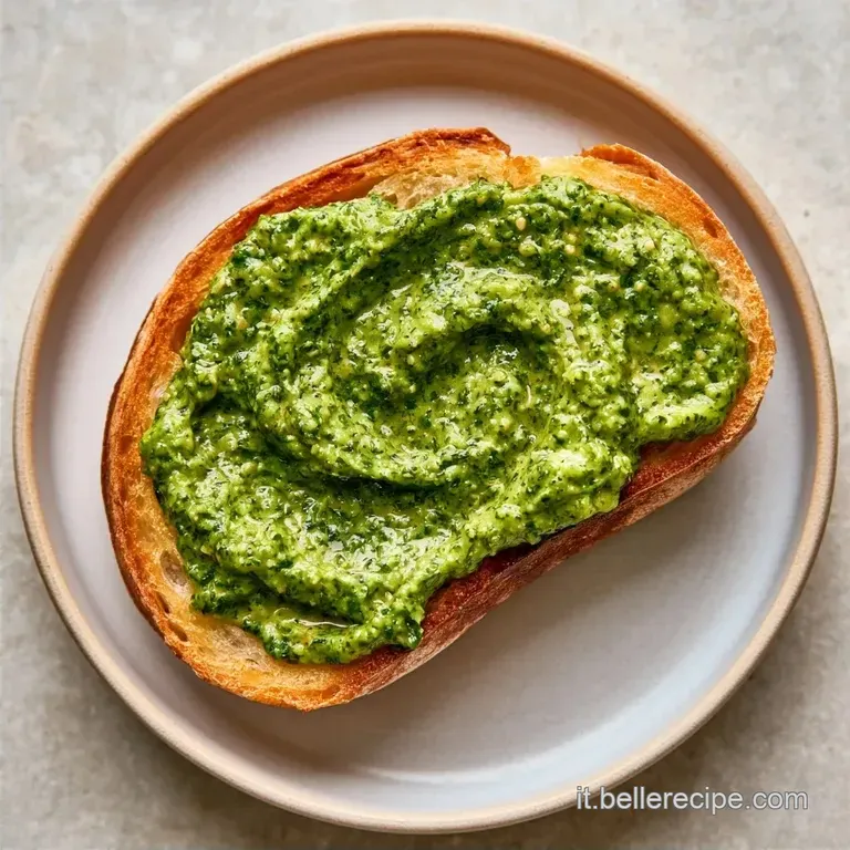 Crostini Pesto Portulaca con Mandorle