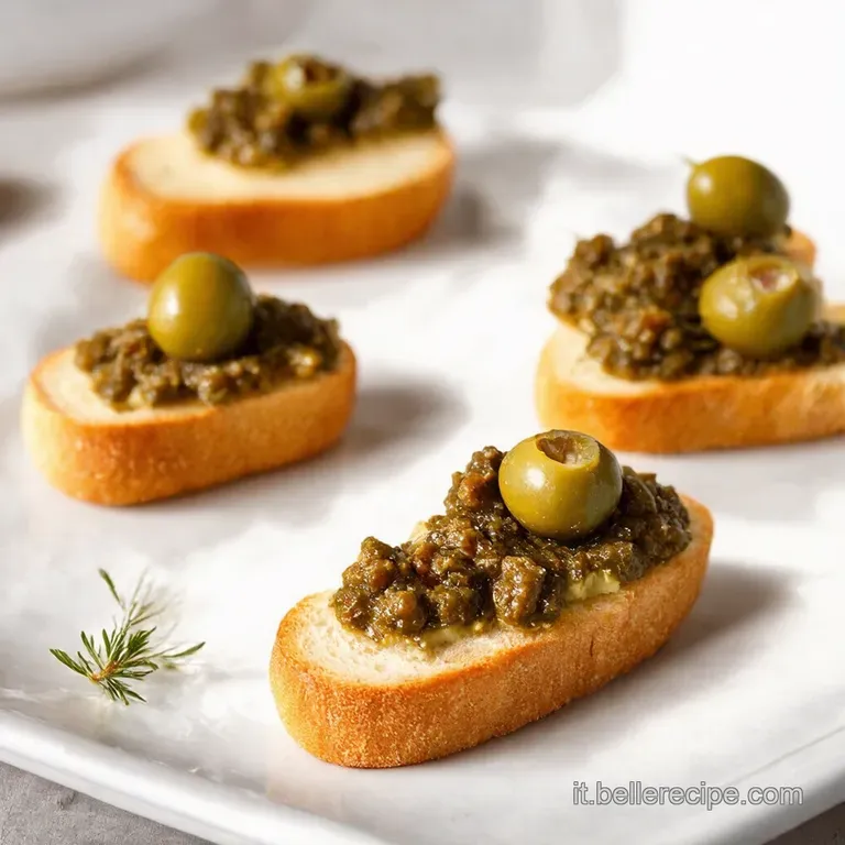 Crostini Sfiziosi con Tapenade di Olive Nere e Ricotta