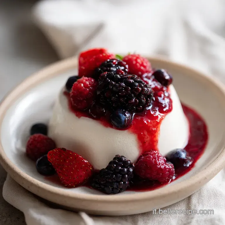 Dessert bianco e soffice in una ciotola di ceramica bianca, con un cucchiaio d'oro che solleva una nuvola di crema.