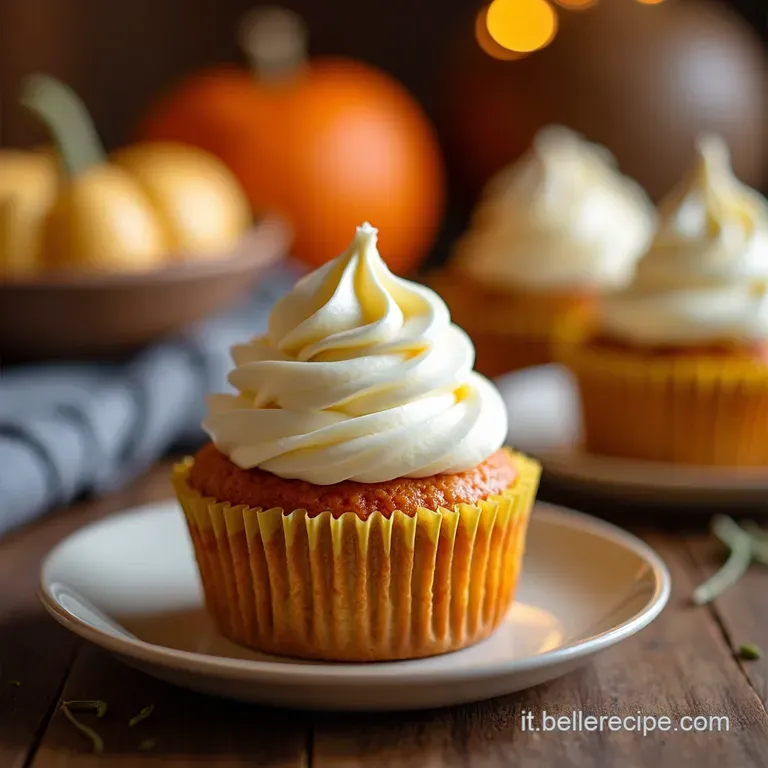 Dolce Autunno Cupcake Soffici Alla Zucca Con Frosting Rivisitato Al Mascarpone presentation