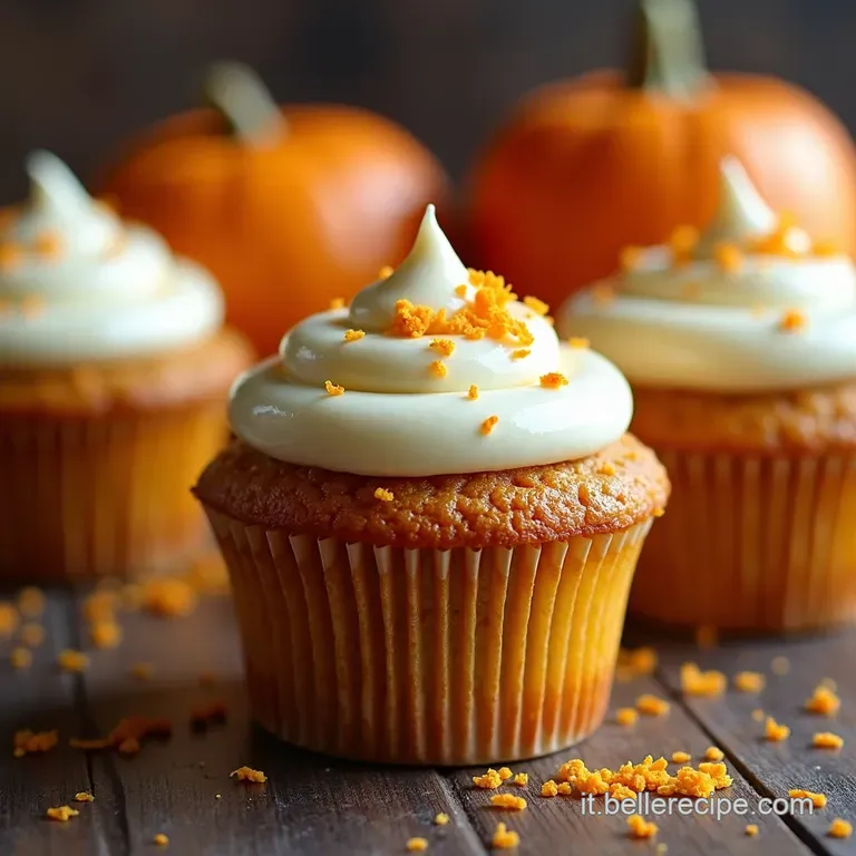 Dolce Autunno Cupcake Soffici alla Zucca con Frosting Rivisitato al Mascarpone