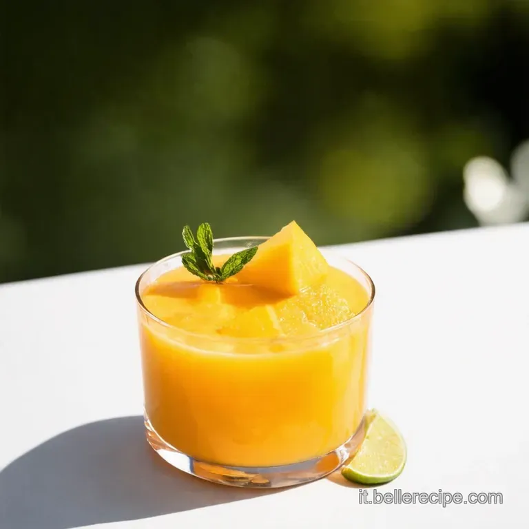 Estate in un Bicchiere Aperitivo Analcolico al Mango e Zenzero