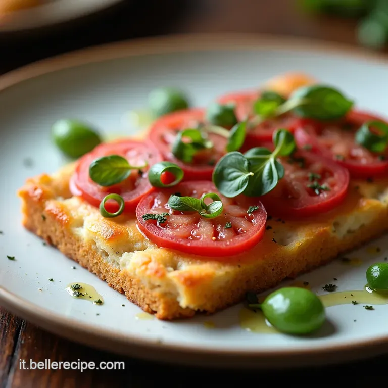 Focaccia Estiva con Bresaola Pomodorini e Stracciatella