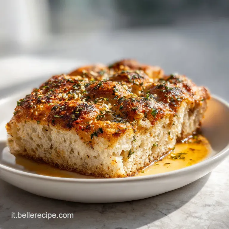 Focaccia Integrale alla Marinara con Impasto Arioso