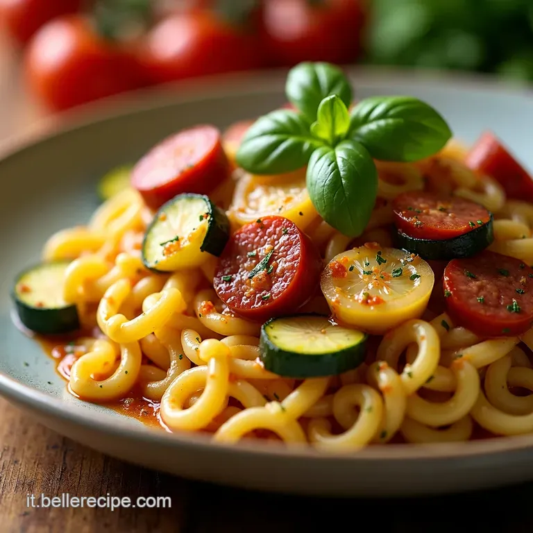 Fregola Con Salsiccia Zucchine E Zafferano presentation