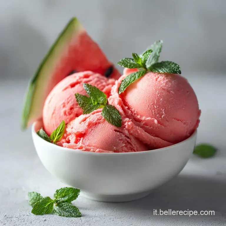 Gelato All anguria: Crema Setosa Senza Cristalli